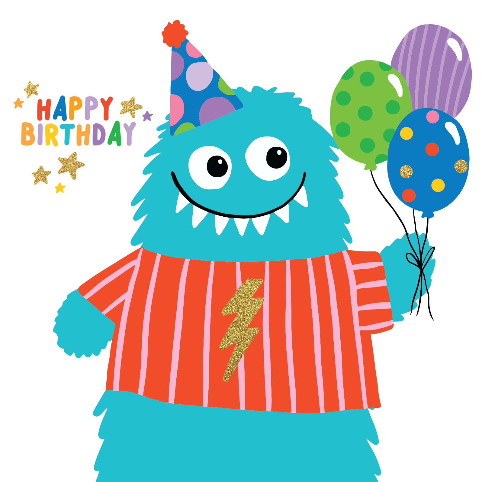 Greeting Card Enchanted - Happy Monster